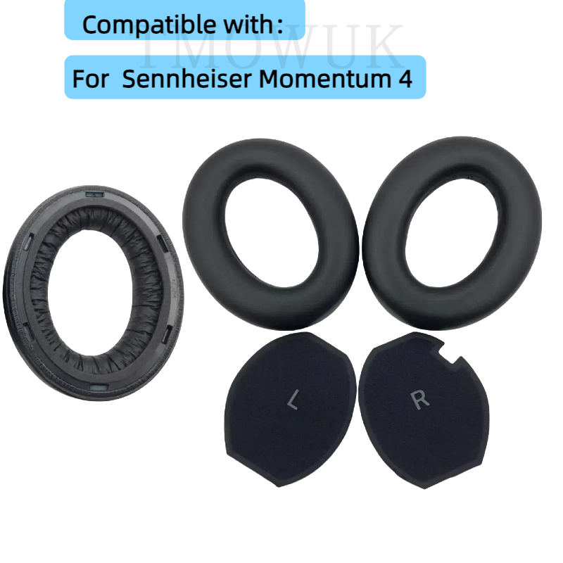 Sennheiser Headphone Momentum 4 - ゼンハイザー Momentum 4 ワイヤレスヘッドフォンと互換性のあるイヤーパッド レザーイヤーマフ イヤーカバー