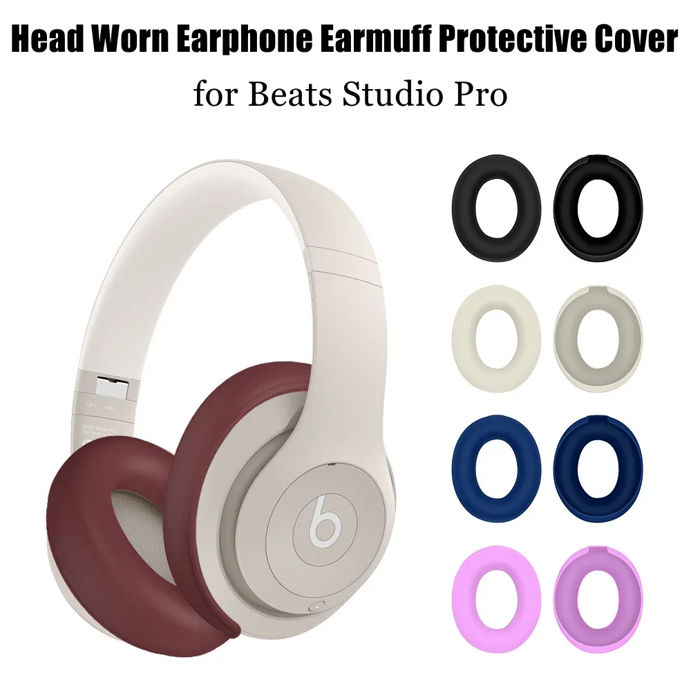 Beats Headphone Studio Pro - 洗えるヘッドフォンイヤーマフBeats Studio Proに適したカバーソフトシリカゲル保護スリーブ汚れに強い防塵
