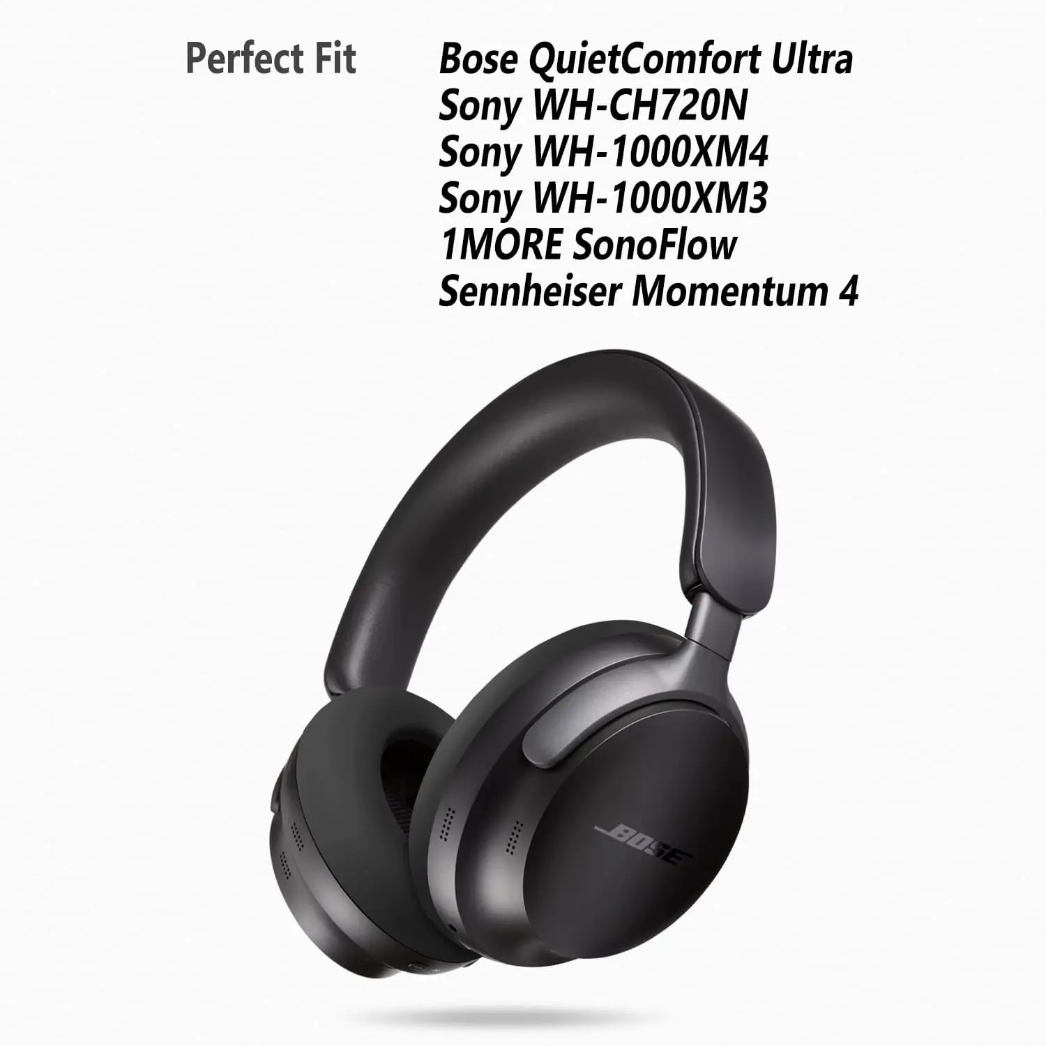 Bose Headphone Qc Ultra - シリコン保護スリーブ,bose qc,ultra,Sony, WH-CH720N, WH-1000XM3,xm4,1more,sonosflow,sennheiser,Scholcuds,4ヘッドフォン