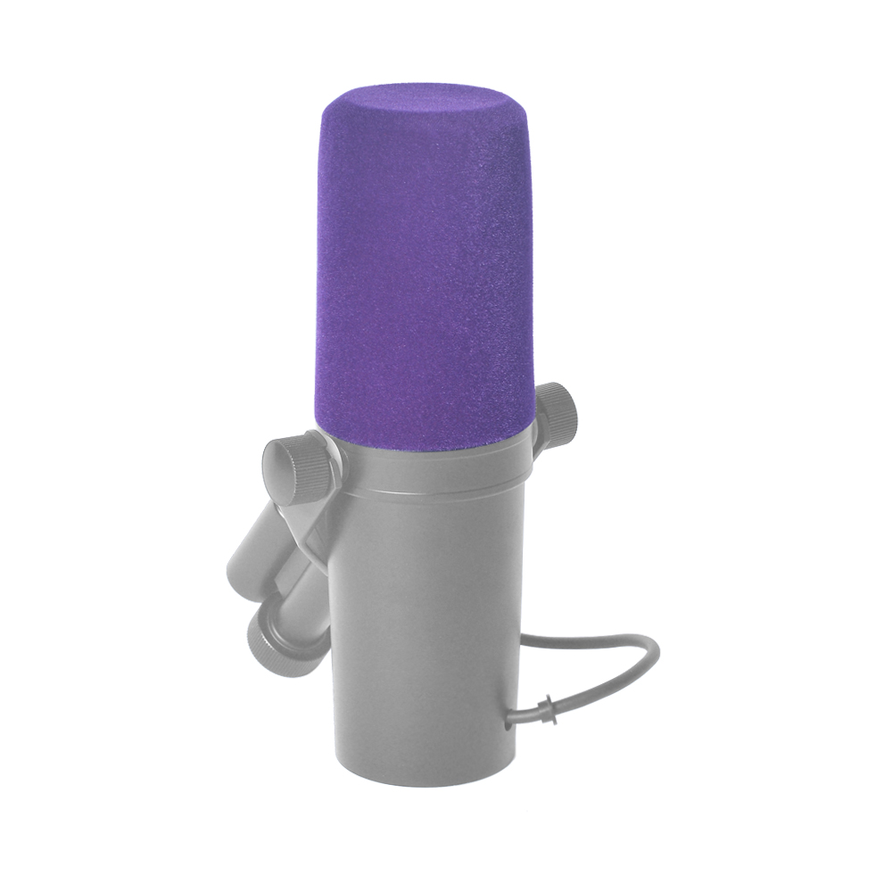 Shure Mic Sm7B - デッドキャットプロフェッショナルフロックスポンジキャップマイクウィンドスクリーンフォームマイク人工ウィンドシールドカバーポップフィルターShure PGA27 SM7B用