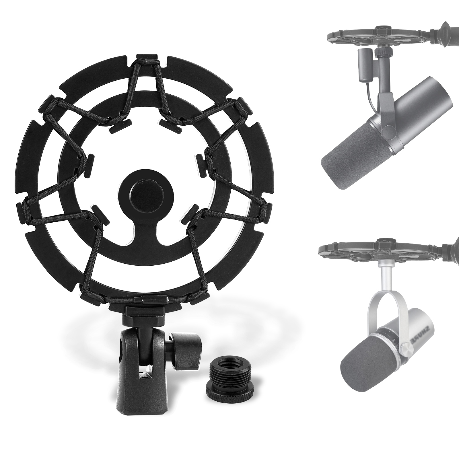 Shure Mic Sm7B - Geekria マイクショックマウント 防振マイクショックホルダー Shure MV7 SM7B
