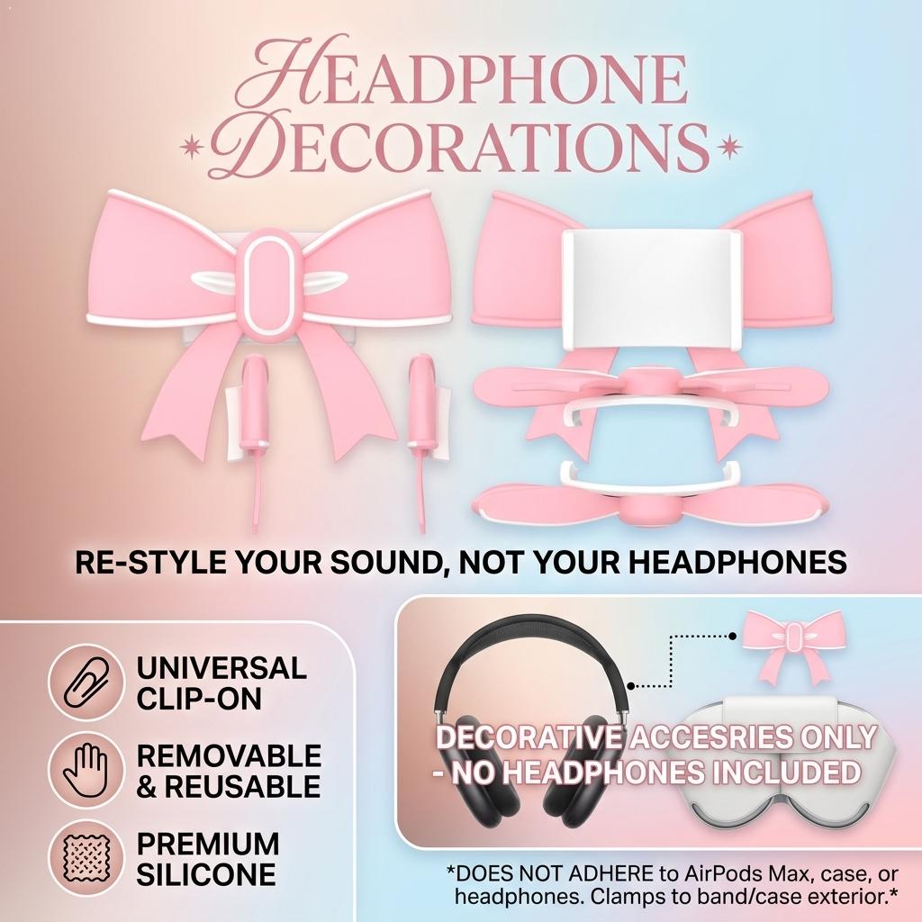Beats Studio Pro用装飾クリップオンボウノット - Beats Headphone Studio Pro のレビューと価格