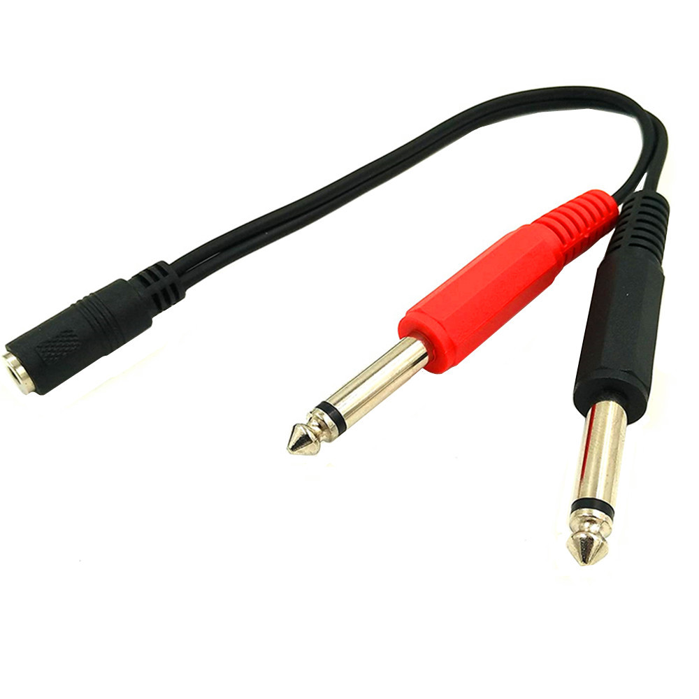 6.35mmオス-2x6.35mmメス変換アダプターケーブル - Cable Extension 3.5 のレビューと価格