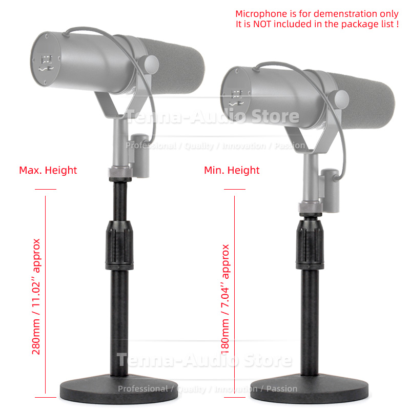 デスクトップマイクブームラックマウント、Shure SM7B - Shure Mic Sm7B のレビューと価格