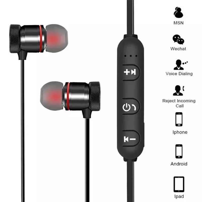 1-4個 ワイヤレスBluetoothヘッドホン ネックバン - Bluetooth Headset On Ear のレビューと価格