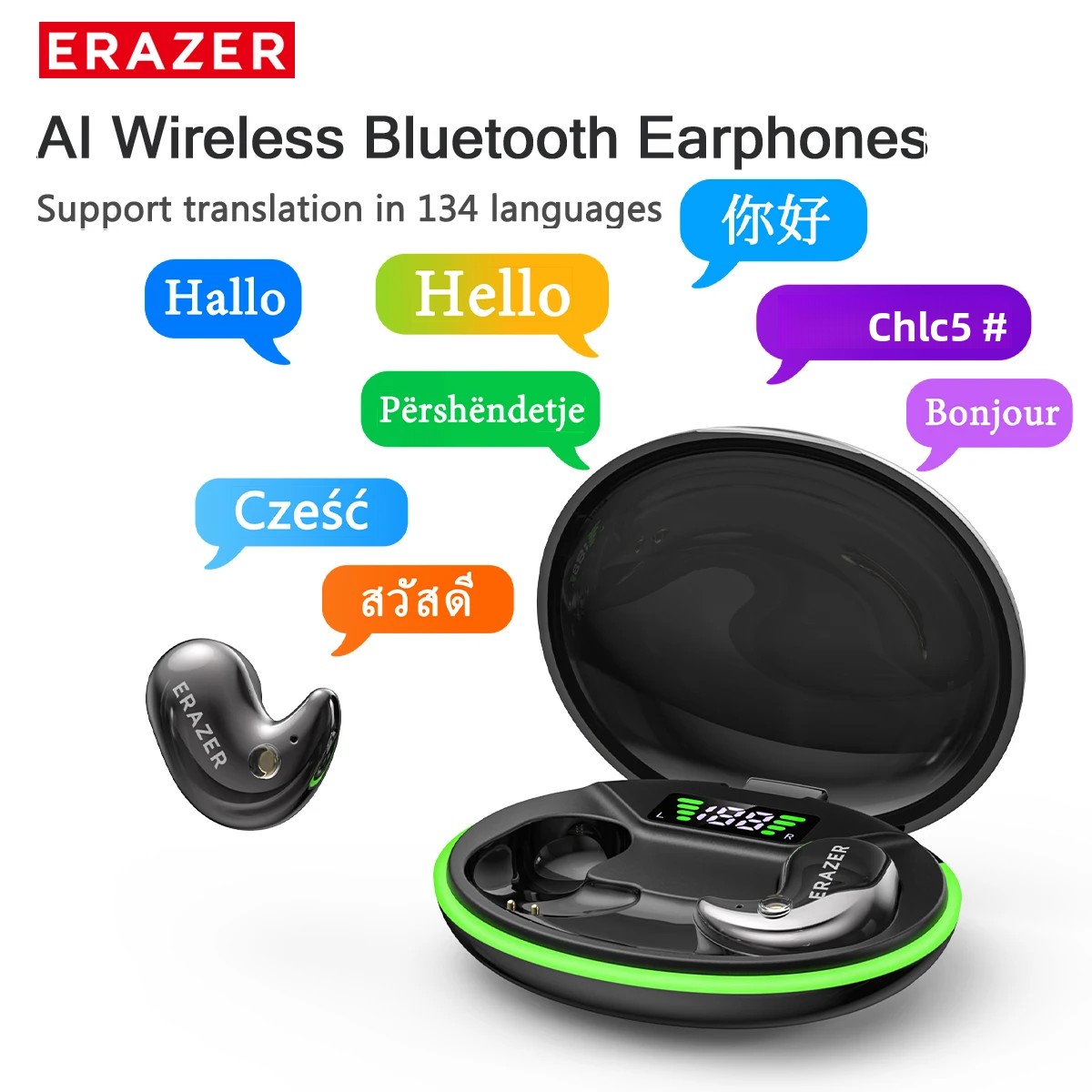 EARZER XF58 インイヤー型Bluetoothヘッド - Earbuds Charging Case のレビューと価格