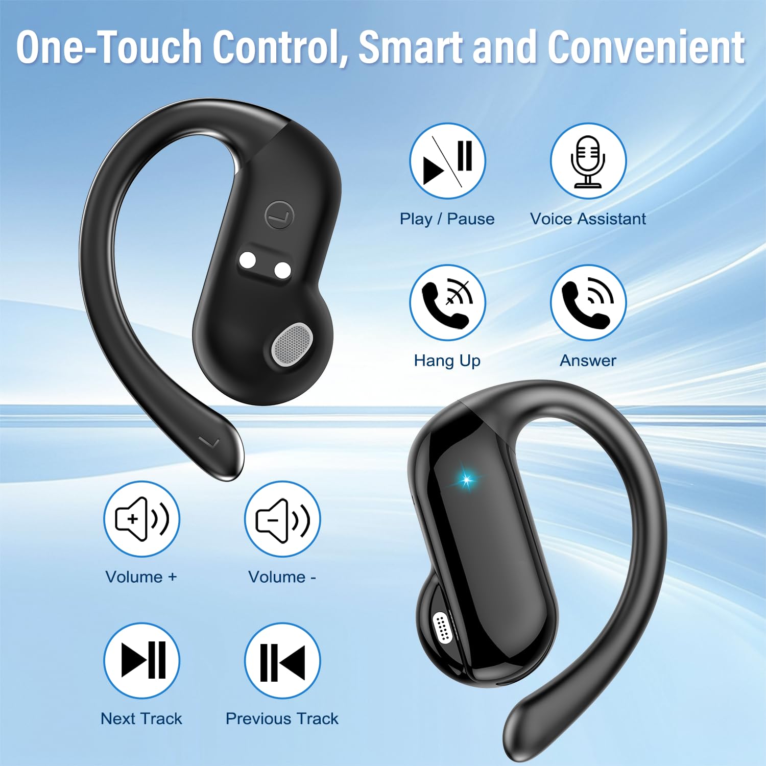 2026年オープンイヤーイヤホン Bluetooth 5.4 - Sports Earphone Hook のレビューと価格