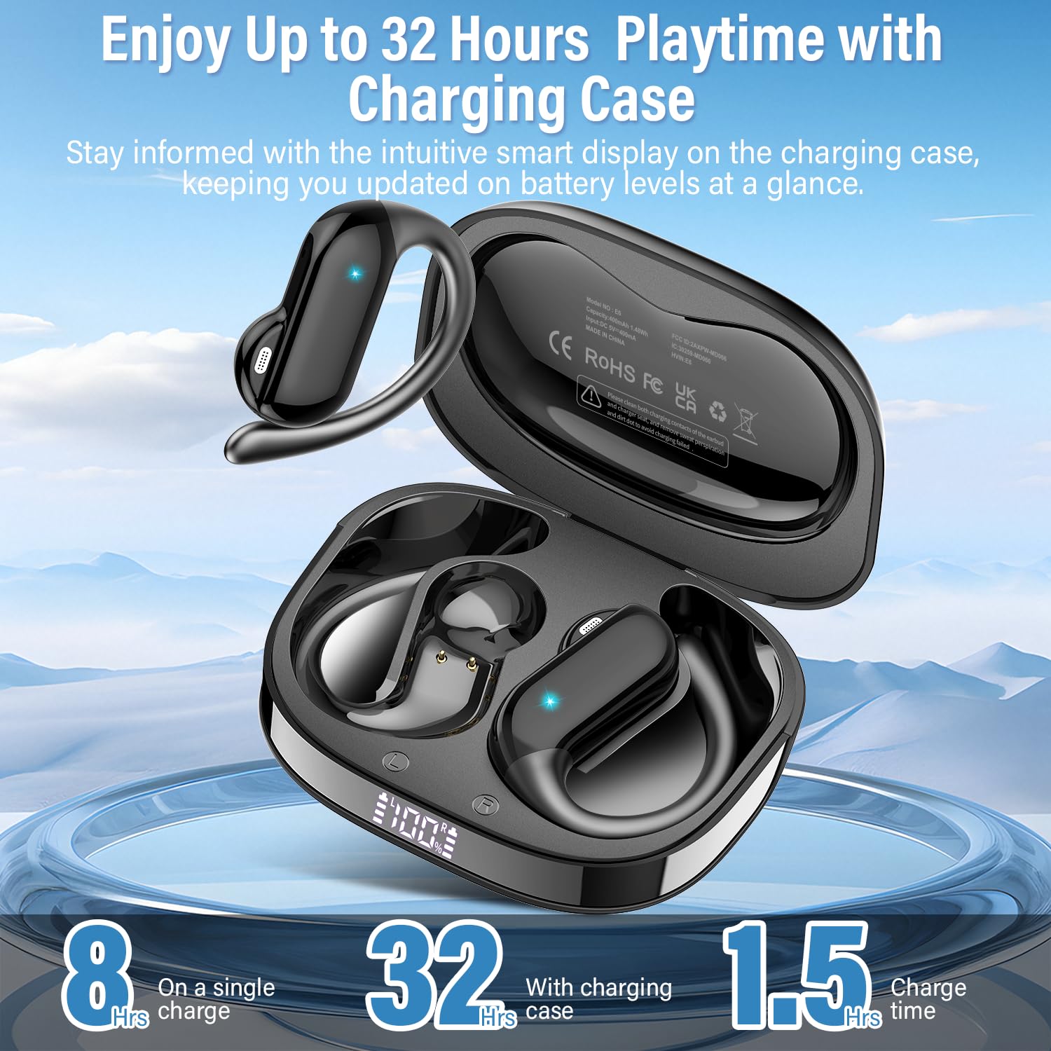 2026年オープンイヤーイヤホン Bluetooth 5.4 - Sports Earphone Hook のレビューと価格