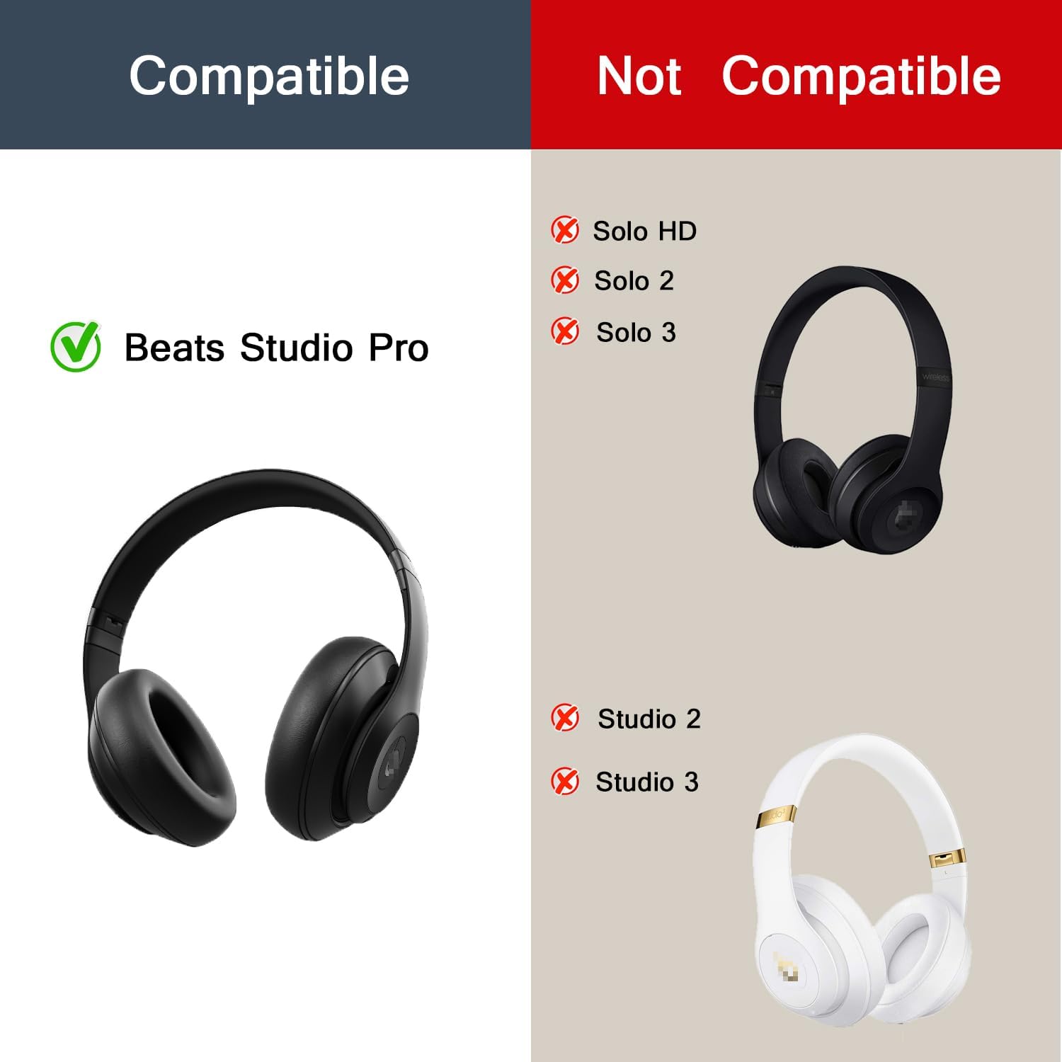 Beats Studio Pro用交換用イヤーパッド、イヤー - Beats Headphone Studio Pro のレビューと価格