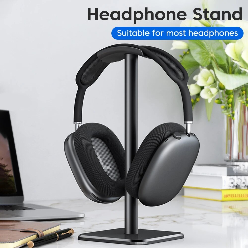 ユニバーサルヘッドフォンスタンドアルミ合金ヘッドセットホルダ - Headphone Stand Desk のレビューと価格