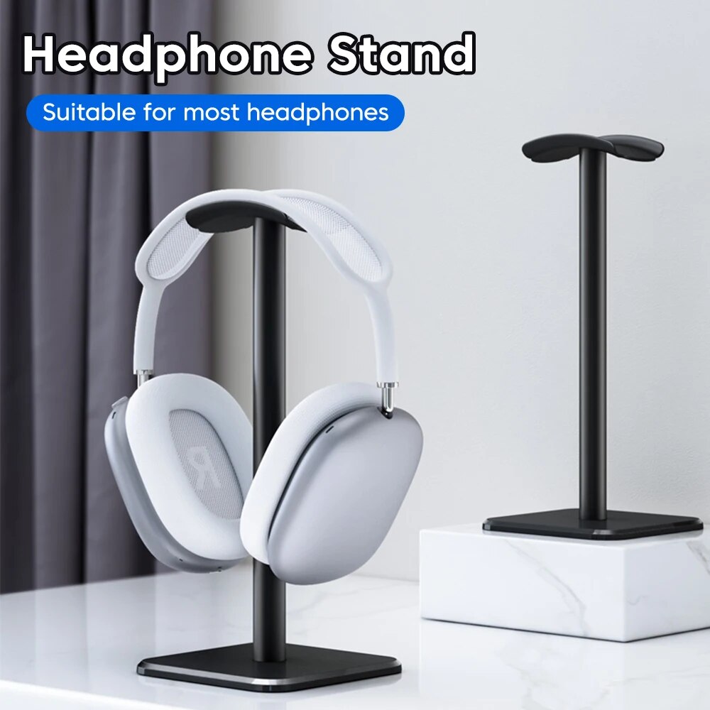ユニバーサルヘッドフォンスタンドアルミ合金ヘッドセットホルダ - Headphone Stand Desk のレビューと価格