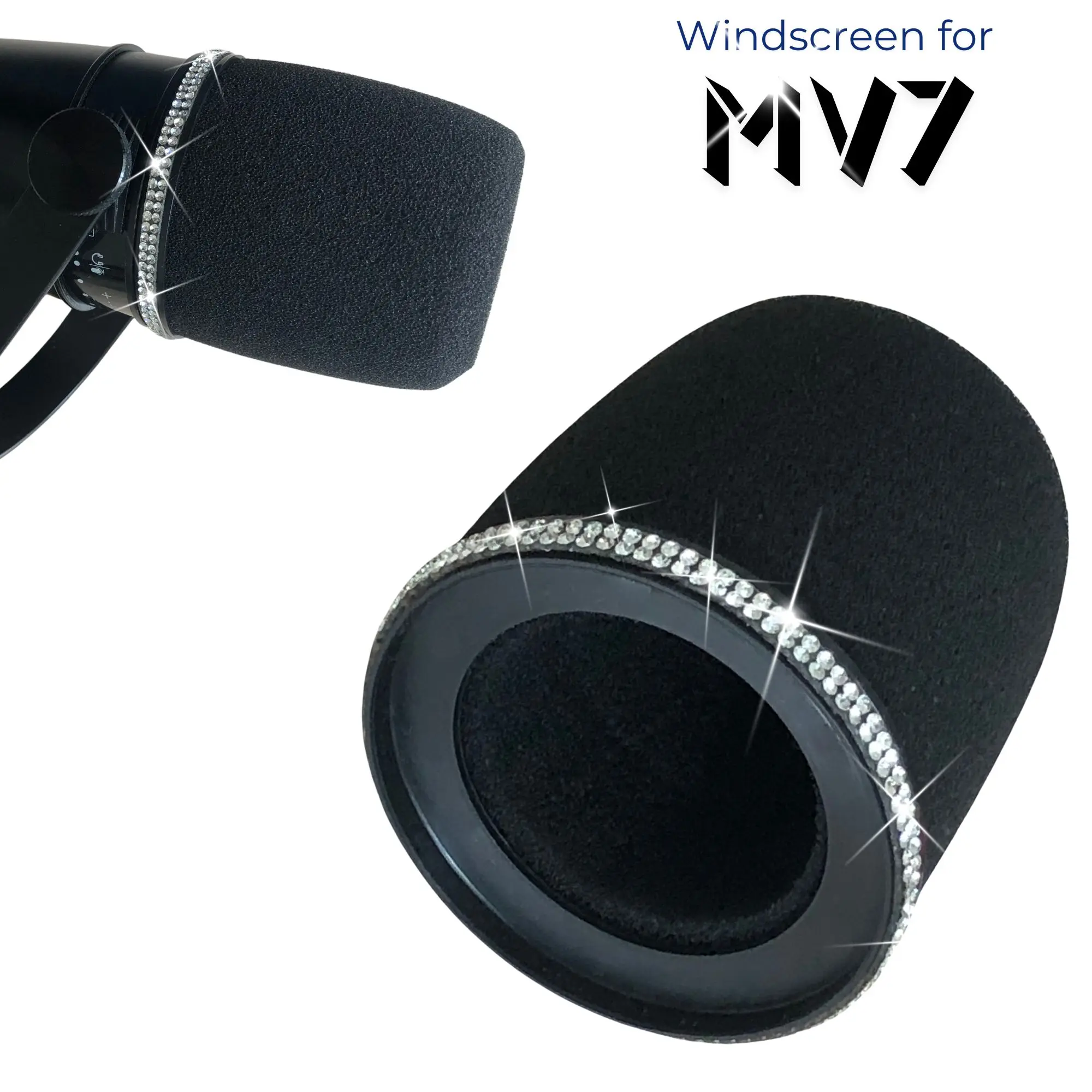 Sparkly MV7 フォームポップフィルター Shure - Shure Mic Sm7B のレビューと価格