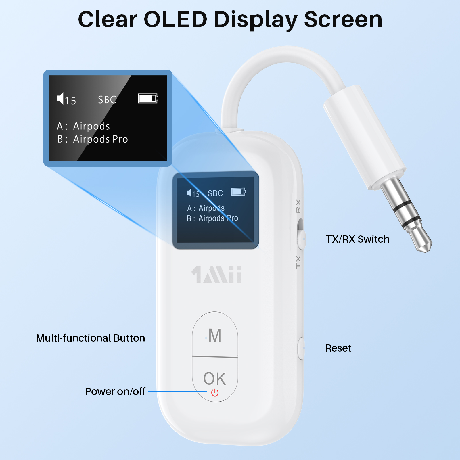 1Mii Airplane 3.5mm AUX Blueto - Bluetooth Adapter Receiver のレビューと価格