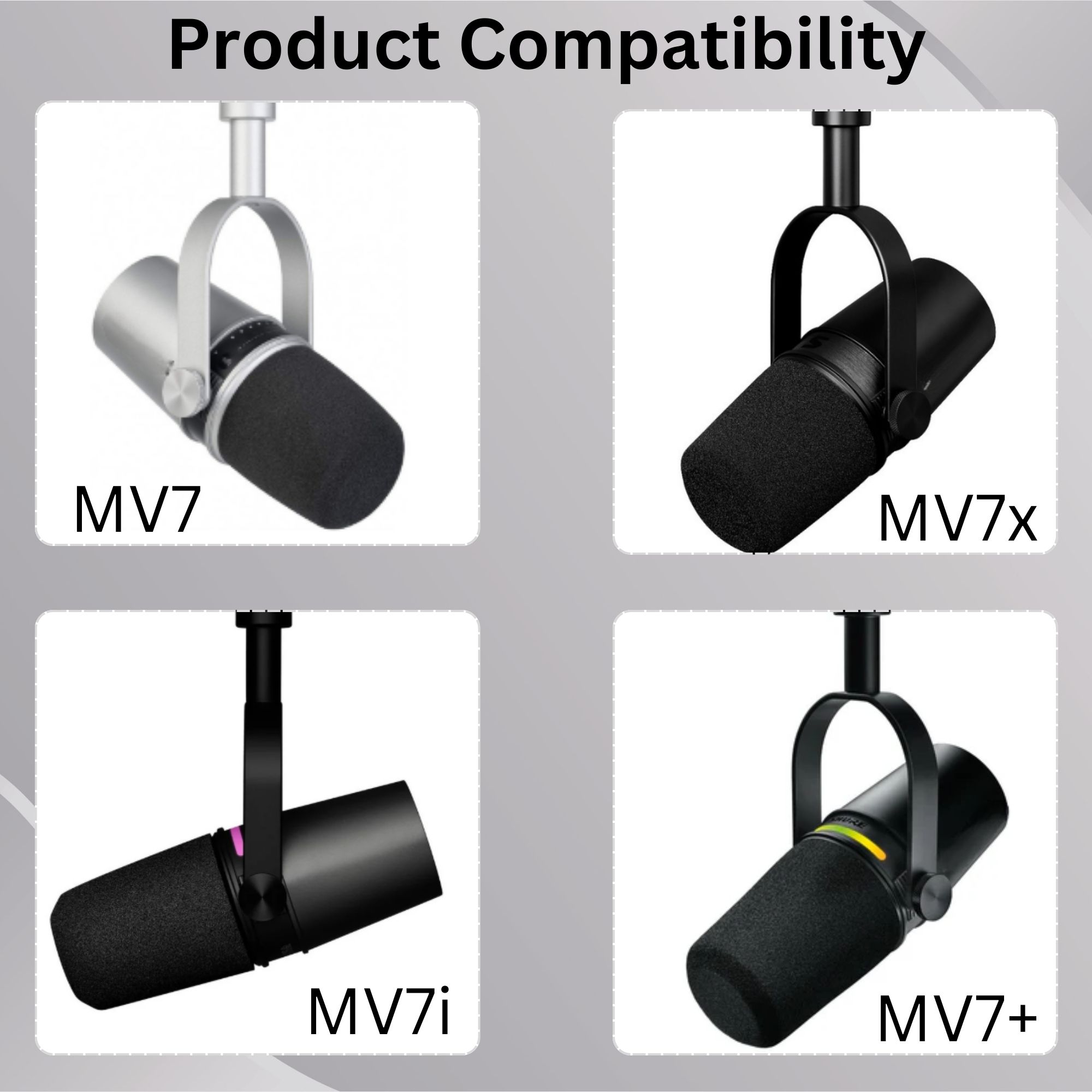 Shining MV7 ポップフィルター Shure MV7 - Shure Mic Sm7B のレビューと価格