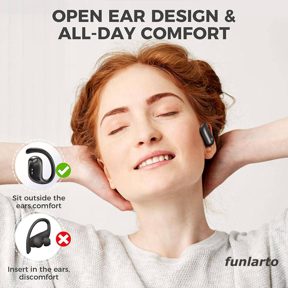 オープンイヤーワイヤレスランニングヘッドセット、ランナー用B - Sports Earphone Hook のレビューと価格