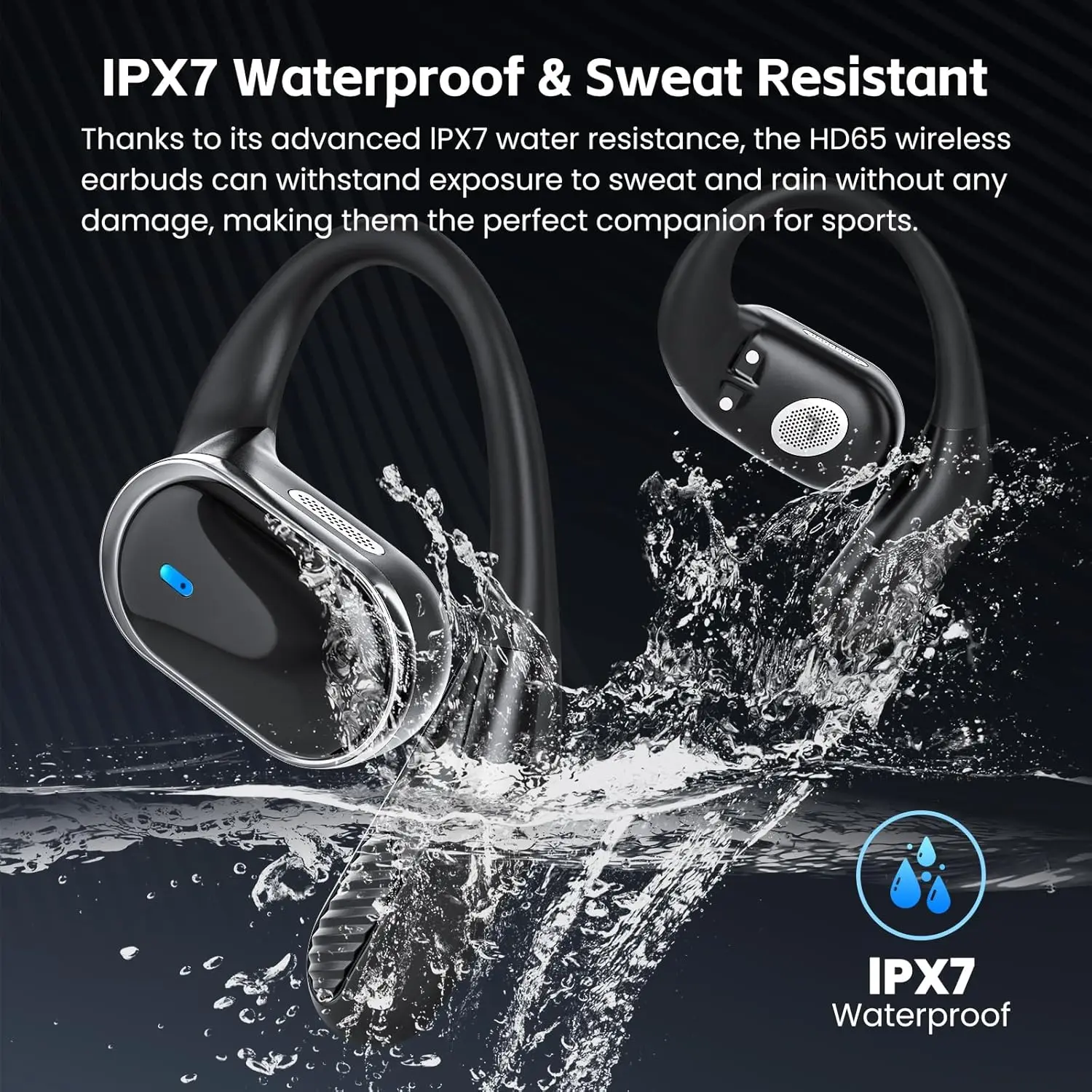 Bluetoothイヤホン ワイヤレスヘッドホン マイク付き - Sports Earphone Hook のレビューと価格